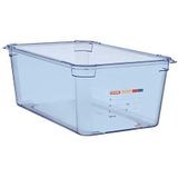 Araven GP591 ABS GN 1/1 formaat voedselopslagcontainer, 200mm x 530mm x 325mm, blauw