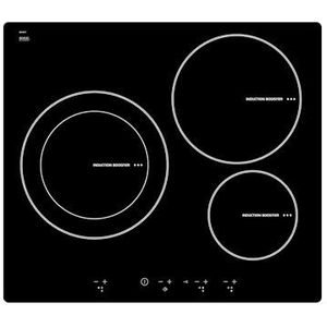 Apelson Inductie | Model AIT 3600 | Drie kookzones | snel opwarmen | Energiebesparend werkblad, 2200 W, glas, zwart