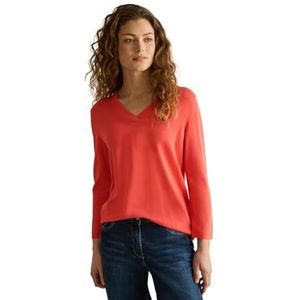 CECIL Trui met V-hals, Juicy Orange, M