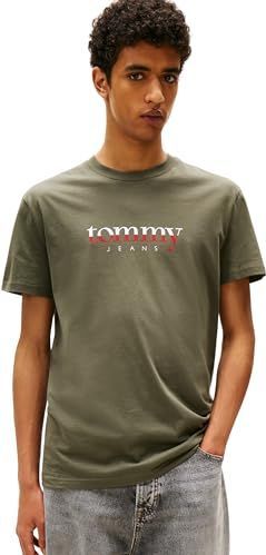 TOMMY JEANS Heren TJM REG DNA TEE EXT DM0DM21978, Groen, XS, Groen (tinnen groen), XS