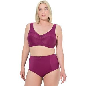 Ulla Popken Grote maten grote maten plus size ontlastingsbeha, structuur, zonder beugel, cup C - H, Fuchsia pink., 95C
