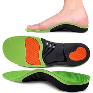 Dawnieee Orthopedische inlegzolen, platvoetinlegzolen voor dames en heren, sportzool, inlegzolen voor dagelijks gebruik en beroep, plantar fasciitis voetpijn, comfort, hielspoor, inlegzolen, maat S