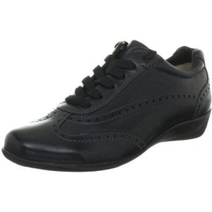 Hassia Roma, breedte H 4-301611-01000 dames klassieke sneakers, zwart zwart 0100, 37.5 EU Breed