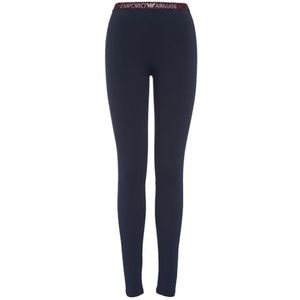 Emporio Armani Tartan Christmas katoenen leggings voor dames, marineblauw, S