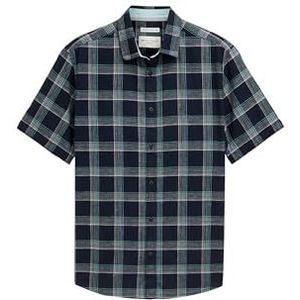 Overhemd - Geruit - Linnen - Knoopsluiting - Regular Fit