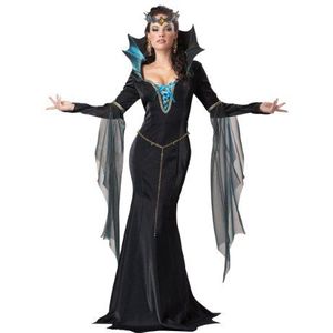 California Costumes 1231 Kwaadaardige tovenares Witch/Wizard kostuum voor volwassenen, zwart/turquoise, groot