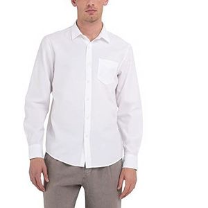 Replay Heren M4106 overhemd, 001 wit, L, 001, wit, L