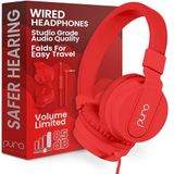 Puro Sound Labs - PuroBasic - Hoofdtelefoon - Rood - Volumebeperkend voor Kinderen