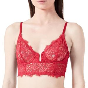 Koton Dames Christmas Thema Underwired Non Padded Bra, Rood (414), 75B