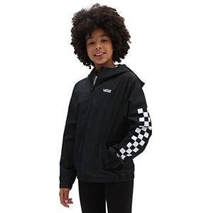 Vans Kastle Classic Windbreaker jas voor meisjes, Zwart-wit, 14