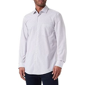 Seidensticker Men's Regular Fit shirt met lange mouwen, rood, 44, rood, 44