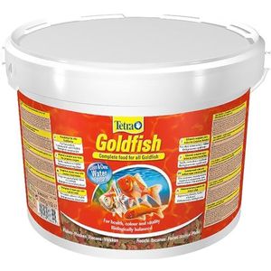 Tetra Goldfish Flakes visvoer voor alle goudvissen en andere koudwatervissen, emmer van 10 liter