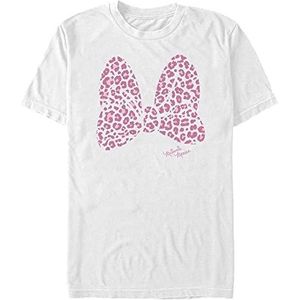 Disney Classics Mickey & Friends - Pink Leopard Unisex Crew neck T-Shirt White L