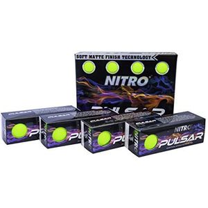 NITRO 's Pulsar golfballen (12 stuks), limoengroen