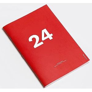 OD OctagonDesign 2024 Grote Monthly Planner, A4-formaat, rood