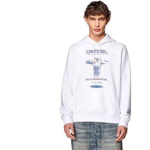 Diesel Sweatshirt met capuchon voor heren, 100-0 uur, XXL
