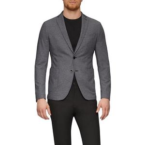 s.Oliver - Colbert - Blazer - Navy - Slim Fit, Jersey, Knoopsluiting