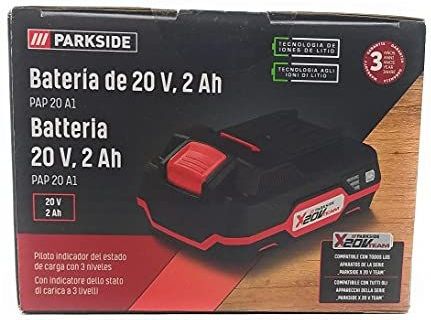 Batterij - 20 V - 2 Ah - PA6-GF30 TPE - 12,7 x 5,2 x 8,4 cm