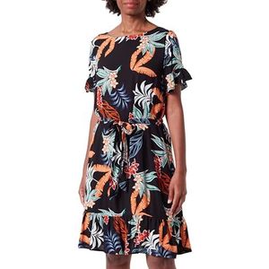 COBIE Damesjurk 10526406-CO01, zwart meerkleurig, L, Jurk, L