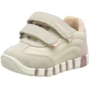 Geox Baby meisje B Iupidoo Girl A sneaker, Papyrus Lt Ivory, 18 EU