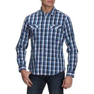 ESPRIT Shirt, Poplin Check, K30972, heren overhemden/vrije tijd