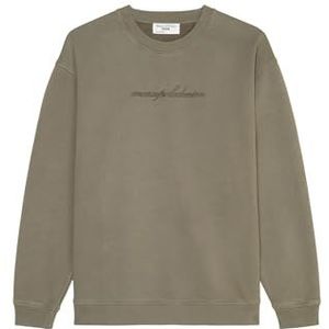 Marc O'Polo Denim sweatshirt voor heren van biologisch katoen, relaxed fit, stone, S
