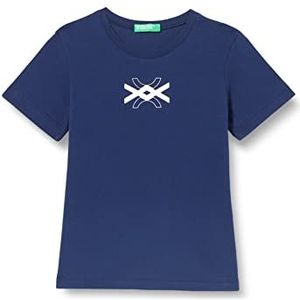 United Colors of Benetton T-shirt voor kinderen en jongeren, blauw 252, 1 jaar