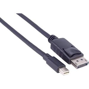 PremiumCord Mini DisplayPort - DisplayPort-kabel M/M 2 m, Mini DisplayPort naar DisplayPort-kabel, 10,8 Gbps, video Full HD 1080p, HDCP 2.2, zwart, kport2-02