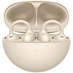 HUAWEI FreeClip, C-bridge Design voor draagcomfort, Innovatieve Open-ear luisterervaring, Al Crystal Clear Call, Superlange batterijduur, Verbinding met twee apparaten, Beige