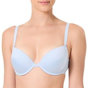 EMPORIO ARMANI Vrouw Microfiber Push Up BH Blauw 34, Lichtblauw, 75D