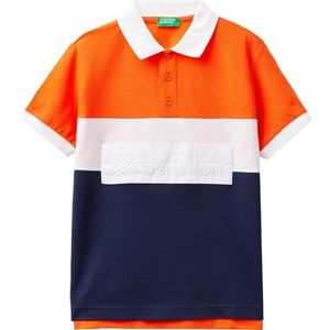 United Colors of Benetton Poloshirt voor kinderen en jongeren, Oranje, 122