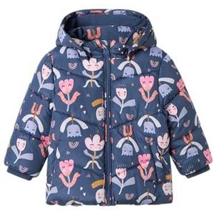 NAME IT Meisjes Nmfmay Puffer Jacket Aop1, vintage indigo, numeric_98