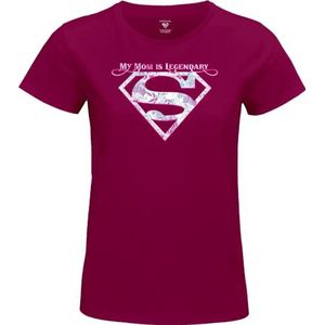 dc comics Supergirl - My Mom is Legendary WOSUPGOTS096 dames T-shirt, fuchsia, maat L, Fuchsia, L