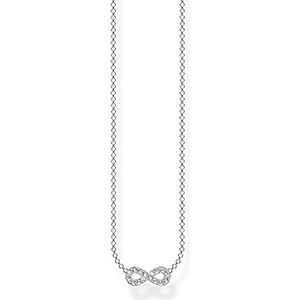 Thomas Sabo Damesketting Infinity witte stenen 925 sterling zilver KE2124-051-14-L45V