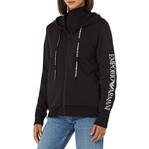 Emporio Armani Dames Women's Sweater Iconic Terry Sweatshirt, zwart, L/XL