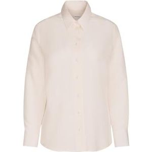 Seidensticker Modieuze damesblouse - hemdblouse - regular fit - gemakkelijk te strijken - hemdblousekraag - lange mouwen - 100% zijde, beige, 40