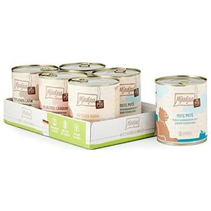 MjAMjAM - premium natvoer voor katten - gemengd pakket V - puur vleesgenot, pak van 6 (6 x 800 g), graanvrij met extra vlees