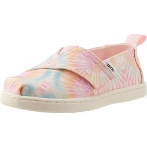 TOMS TINY ALPARGATA Loafer Plat meisjes, Tie Dye Roze, 19.5 EU