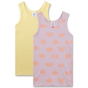 Sanetta Meisjesonderhemd (dubbelpak) roze | Hoogwaardig en duurzaam onderhemd voor meisjes van bio-katoenmix. Inhoud: set van 2 ondergoed voor meisjes, roze, 104