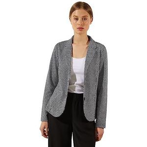 Street One Damesblazer met patroon, zwart, 36