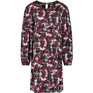 Taifun Dames 280015-11236 jurk stof, zwart patroon, 38