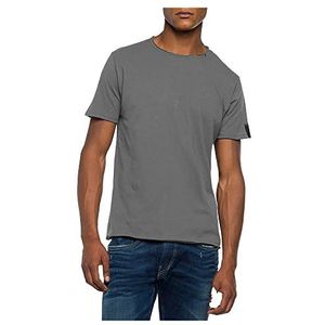 Replay T-shirt voor heren, Steel Grey 319, XS