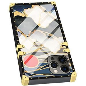 Voor iPhone 12/12 Pro Square Edge Phone Case Hill Flexibele Premium Anti-kras beschermhoes voor iPhone 12/12 Pro