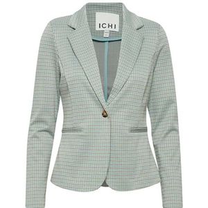 ICHI IHKATE Damesblazer, korte blazer, jas met stretch en reverskraag, Ether (144506), M