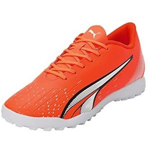 PUMA Ultra Play Tt heren Voetbalschoen Technische sportschoenen,Ultra Oranje Puma Wit Blauw Glimmer,48.5 EU