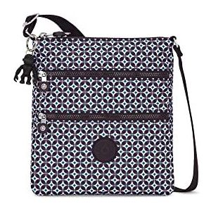 Kipling Keiko Crossbody Mini Bag, Lichtgewicht Verstelbare Purse, Duurzame Schoudersling, Zwartachtige tegel, 8.25''L x 9''H x 0.75''D