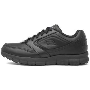 Skechers Dames NAMPA WYOLA Sneaker, zwart synthetisch (pu), 3.5 UK, Zwarte Synthetische Pu, 36.5 EU
