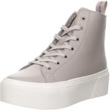 Calvin Klein Dames Cupsole Flatform Mid Wl LTH Wn Yw0yw01180 Sneaker, Grijze bruinvis, 40 EU