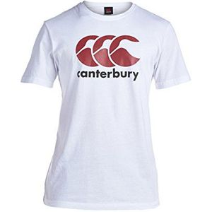 Canterbury Heren T-shirt CCC logo, wit, 4XL