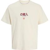 JACK & JONES - JORSoutheast Gallery - T-shirt - Azuur Rood Zwart Natuurwit